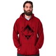 thumbnail image 1 of Spirit Mountain Diamond Spiritual Hoodie Sweatshirt Women Men Brisco Brands 4X, 1 of 6