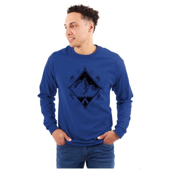 Spirit Mountain Diamond Spiritual Long Sleeve TShirt Men Women Brisco Brands L