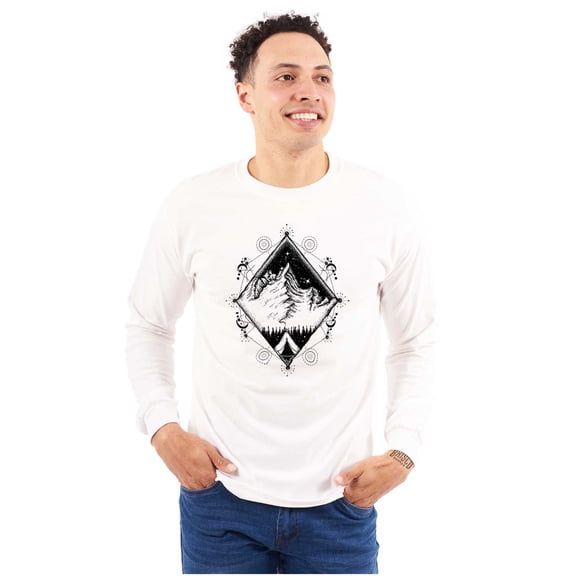 Spirit Mountain Diamond Spiritual Long Sleeve TShirt Men Women Brisco Brands S