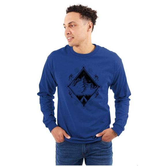 Spirit Mountain Diamond Spiritual Long Sleeve TShirt Men Women Brisco Brands S