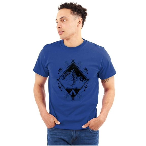 Spirit Mountain Diamond Spiritual Plus Size Crewneck Graphic Tee Shirt Brisco Brands 2X