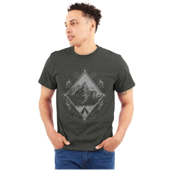 Spirit Mountain Diamond Spiritual Plus Size Crewneck Graphic Tee Shirt Brisco Brands 2X