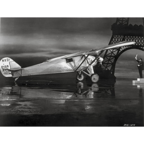 Spirit Of Saint Louis Plane Portrait Photo Print (24 x 30)