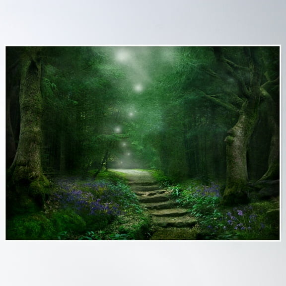 Spirit Of The Woods Poster Wall Art, Modern Wall Decor, 8x12 UNFRAMED