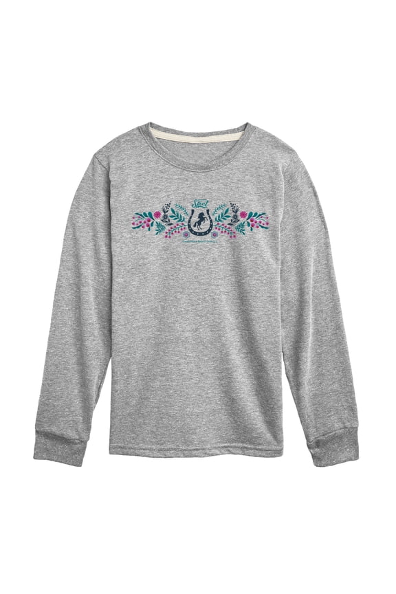 - Portrait Horizontal Chest - Youth Boys Long Sleeve Graphic T-Shirt