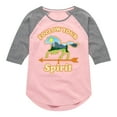 thumbnail image 1 of Spirit Riding Free - Follow Your Spirit - Toddler And Youth Girls Raglan Graphic T-Shirt, 1 of 4