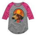 thumbnail image 1 of Spirit Riding Free - Spirit Lucky Portrait - Toddler And Youth Girls Raglan Graphic T-Shirt, 1 of 5