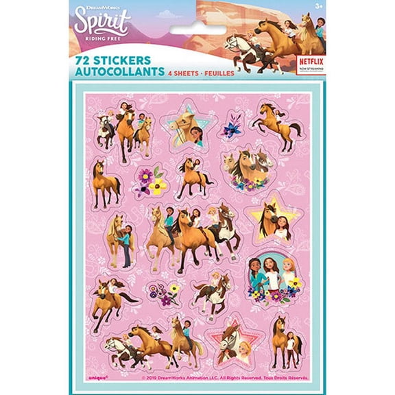 Spirit Riding Free Sticker Sheets [4 Per Package]
