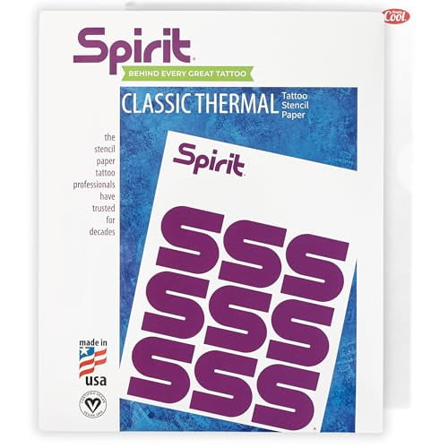 Spirit Tattoo Transfer Paper 8.5x14" Stencil Paper for Tattooing