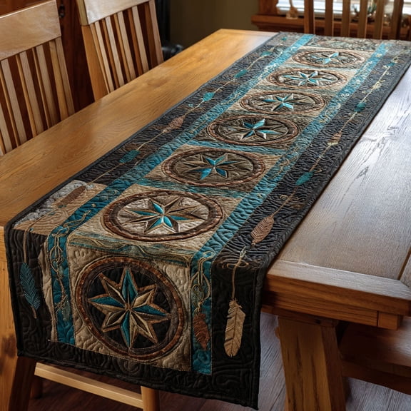 Spirit Trail Quilted Table Runner, USA 250th Year Freedom Celebration Runner, Spring Table Runner, Mother's Day Gift