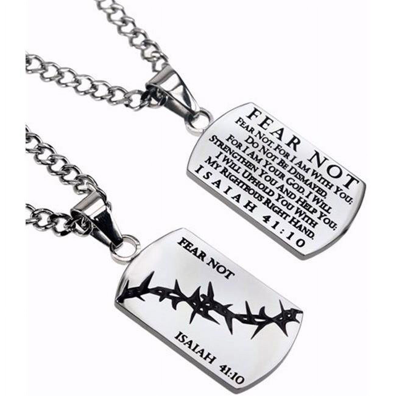 Spirit & Truth Jewelry 194793 Dog Tag-Crown of Thorns-Fear Not