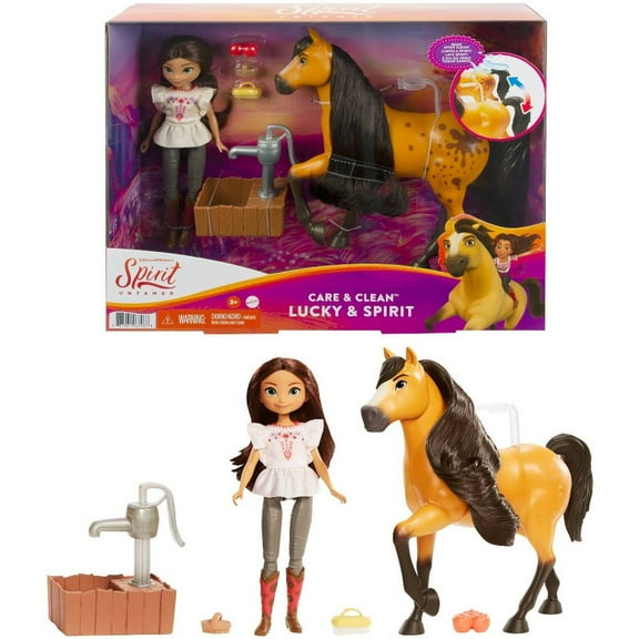 Spirit Untamed Care & Clean Lucky & Spirit Playset