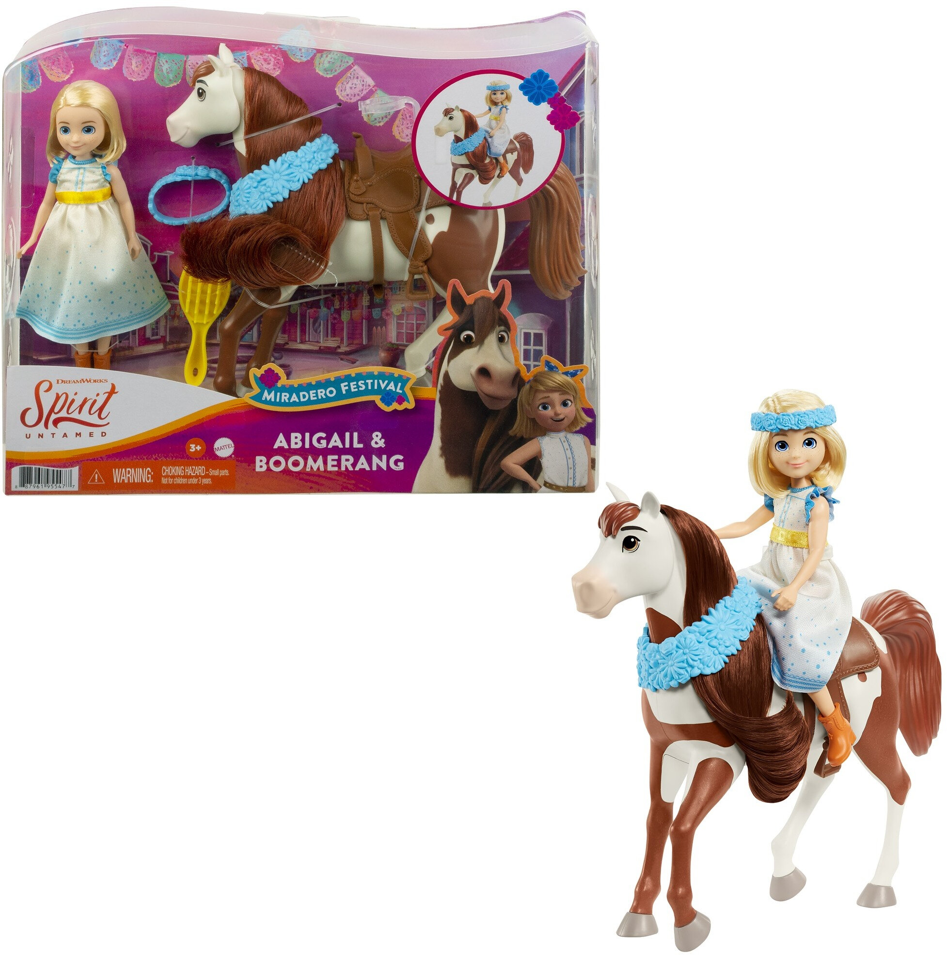 Spirit Untamed Miradero Festival Abigail Doll (7-in/17.78-cm) & Boomerang Horse (8-in/20.32-cm) - image 1 of 6
