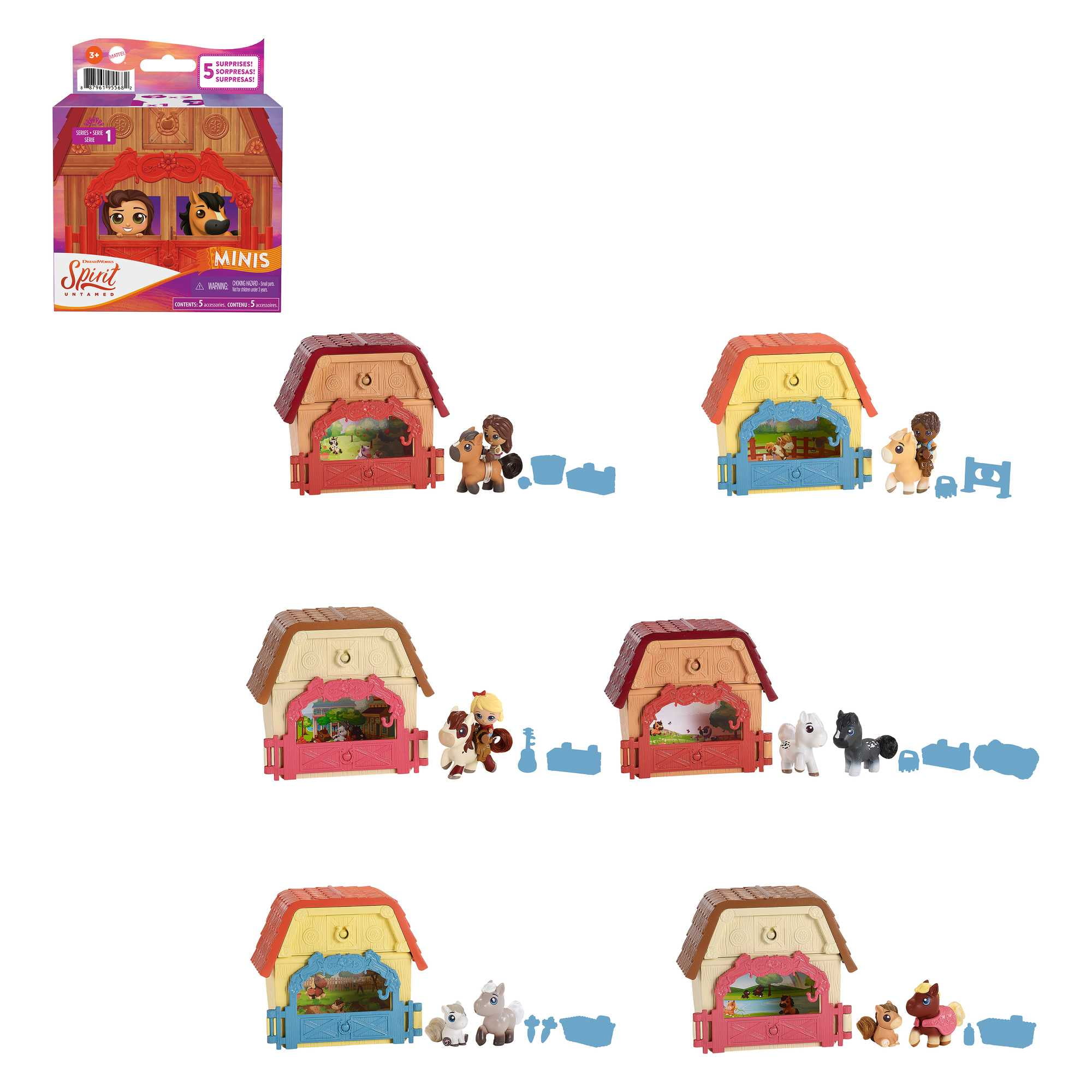 Spirit Untamed Surprise Mini Horse & Friend with 3 Accessories, Blind Box, 3 & Up