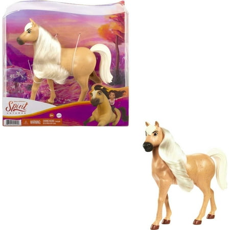 Spirit Untamed Herd Horse (Approx. 8-in), Moving Head, Palomino with Long Blonde Mane & Playful Stance, Great Gift for Horse Fans Ages 3 Years Old & Up