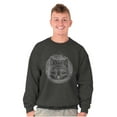 thumbnail image 1 of Spirit Wolf Pack Swirl Symbol Animal Sweatshirt for Men or Women Brisco Brands 4X, 1 of 6