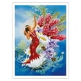 thumbnail image 1 of Spirit of Aloha - Hawaiian Hula Dancer - From an Original Color Painting by Warren Rapozo - Bamboo Fine Art 290gsm Paper Print (Unframed) 24x32in, 1 of 4