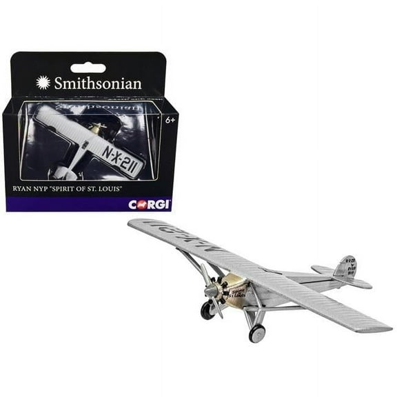 Spirit of St. Louis Smithsonian Series Ryan NYP N-X-211 Airplane Diecast Model
