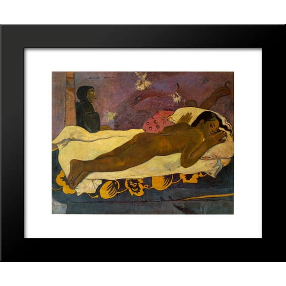 Spirit of the Dead Watching 20x24 Framed Art Print by Paul Gauguin