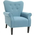 thumbnail image 1 of Spirit up Art 31.5" Wide Fabric Tufted Armchair in Blue, 1 of 7