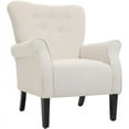 thumbnail image 1 of Spirit up Art 31.5" Wide Fabric Tufted Armchair in White, 1 of 8