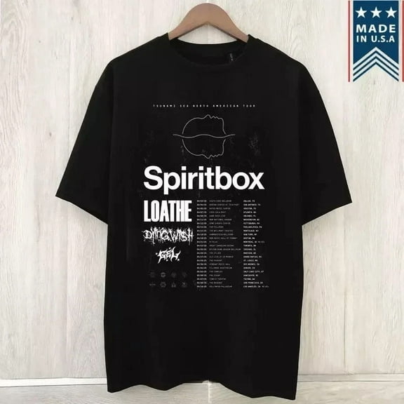 Spiritbox Loathe 2025 North American Tour T Shirt Full Size S-5XL