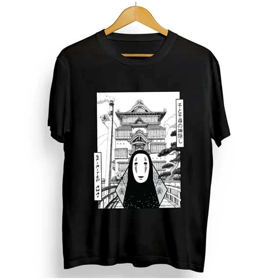 Spirited Away Kaonashi No Face Faceless Man Gost Ghost new unisex T-shirt