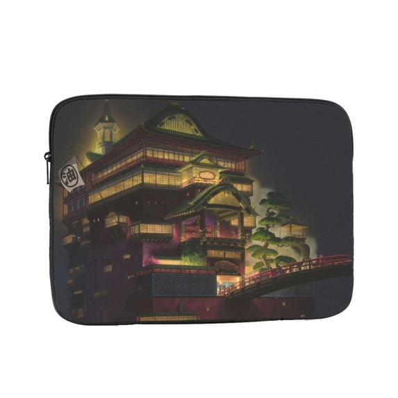 Spirited Away Laptop Case Sleeve, 13 inch Laptop Sleeve Bag Durable Shockproof Protective Computer Carrying Cover