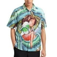 thumbnail image 1 of Spirited Away Men's Hawaiian Shirt Short Sleeve Button Down Shirts Tropical Holiday Beach Shirts, 1 of 7