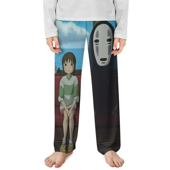 Spirited Away Pajama Pants Long Sleep Pants Soft Elastic Waist Pajama Bottoms Lounge Pants