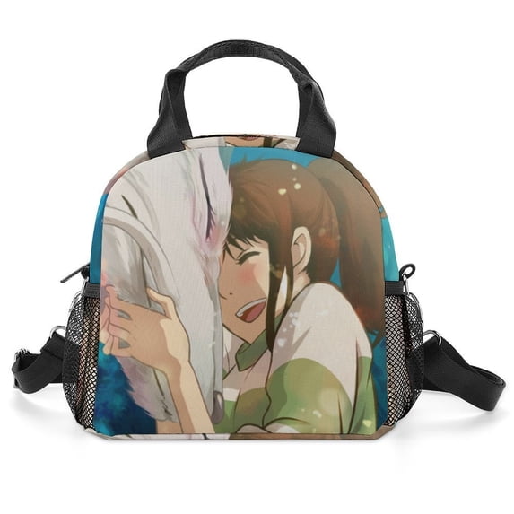 Spirited Away Portable Lunch Bag, Insulated Lunch Box Reusable Lunch Totes Bag For Camping Hiking Travel Picnic