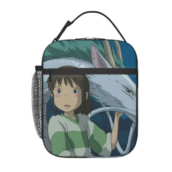 Spirited Away Portable Lunch Bag, Insulated Lunch Box Reusable Lunch Totes Bag For Camping Hiking Travel Picnic