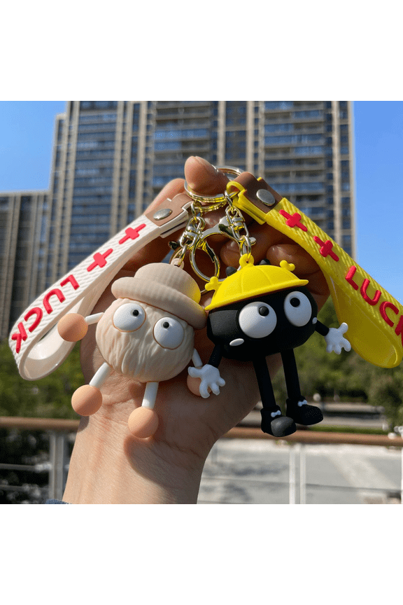 M&M's Chocolate Candies Keychains Key Chain Gifts Ring for Boys Girls Charms Lover Keyring Anime Kawaii