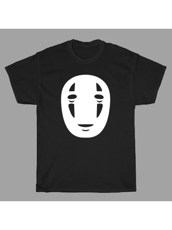 Spirited Away Studio Gibli No Face Men's Black Size S to 5XL