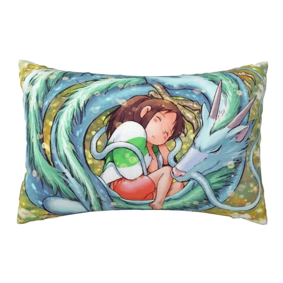 Spirited Away Throw Pillow Cover Decoration Pillow Case Cushion Home Decor for Home Sofa Couch One Size