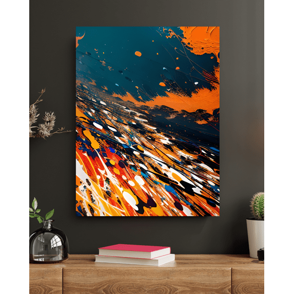 Spirited Expressions - Abstract Expressionism Canvas Wall Art
