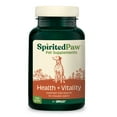 thumbnail image 1 of Spirited Paw Health + Vitality for Dogs - Pet Supplement for Immune System, Coat, Liver Health & More - Dog Multifunctional Support with Choline, Calcium, Zinc, & Vitamins D and A 90 Chewable Wafers, 1 of 6