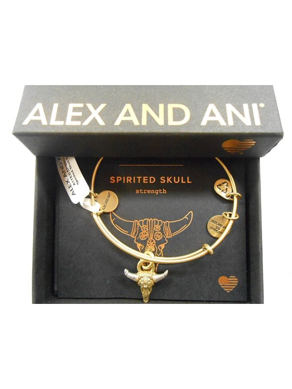 Spirited Skull Rafaelian Gold Finish Bracelet With Box and Card