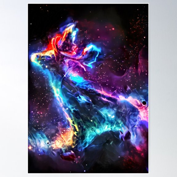 Spirits In The Spaces Poster Wall Art, Modern Wall Decor For Living Room Bedroom, 8x12 UNFRAMED