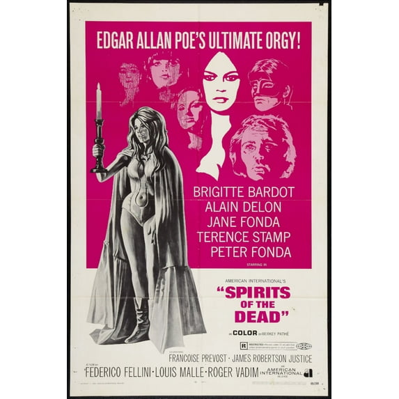 Spirits Of The Dead poster Metal Sign 8inx 12in Print on Metal 8x12 Square Adults Best Posters