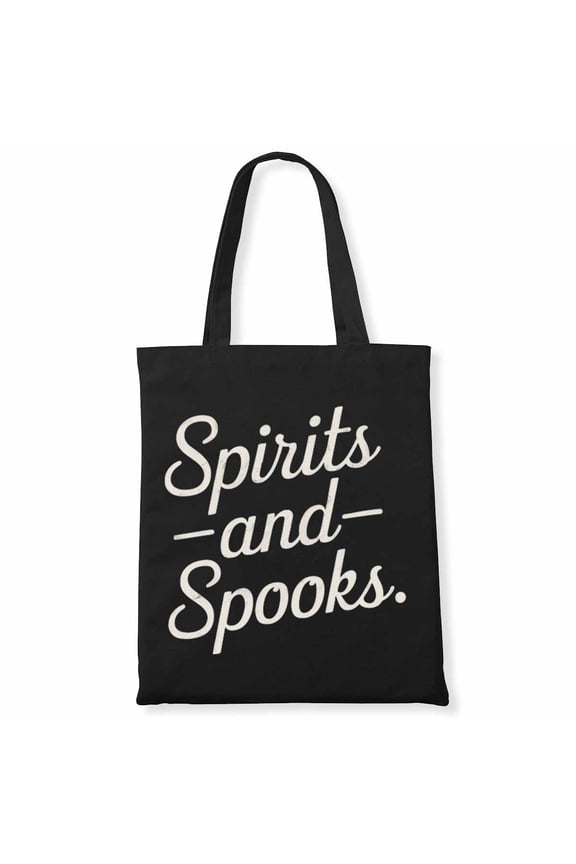 Spirits and spooks. | Vintage Halloween Canvas Bag 1Pc