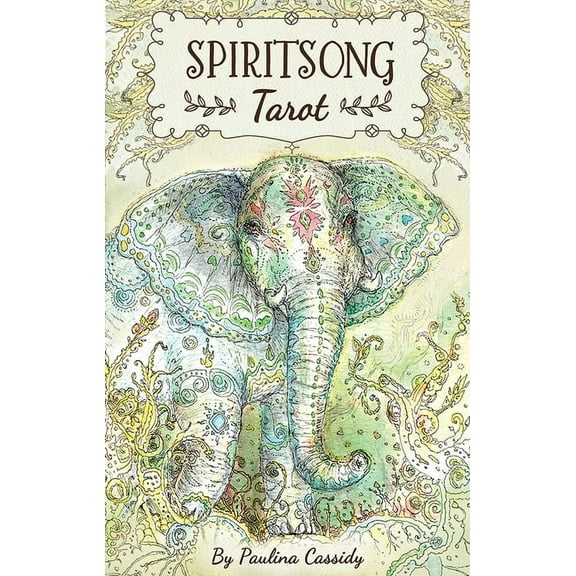 Spiritsong Tarot: 78-Card Tarot Deck with Animal Spirit Guides, Shamanic Symbolism, Hand-Drawn Visionary Artwork, Divine, (Hardcover)