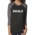 thumbnail image 1 of Spiritual AF Unisex 3/4 Sleeve Baseball Raglan Tee, 1 of 1