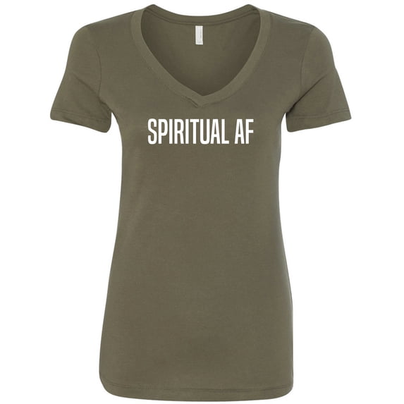 Spiritual AF Womens V-Neck Tee