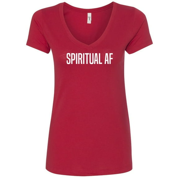 Spiritual AF Womens V-Neck Tee