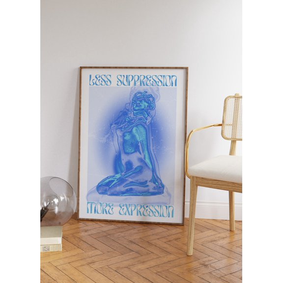 Spiritual Affirmation Gradient Trendy Poster Unframed Paper Print