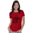 thumbnail image 1 of Spiritual Animal Elephant Triangle Womens Fitted Plus Size Graphic Tee Brisco Brands 2X, 1 of 4