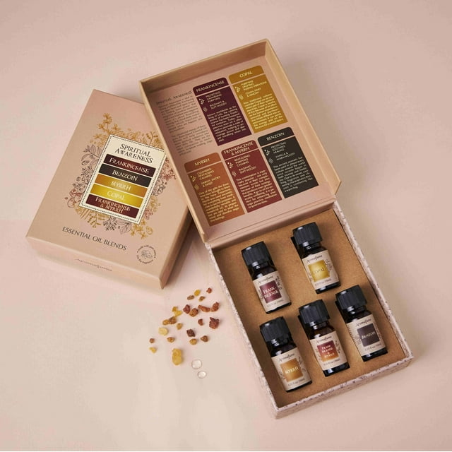 Spiritual Awareness Resin Essential Oil Diffuser Blend Gift Set by