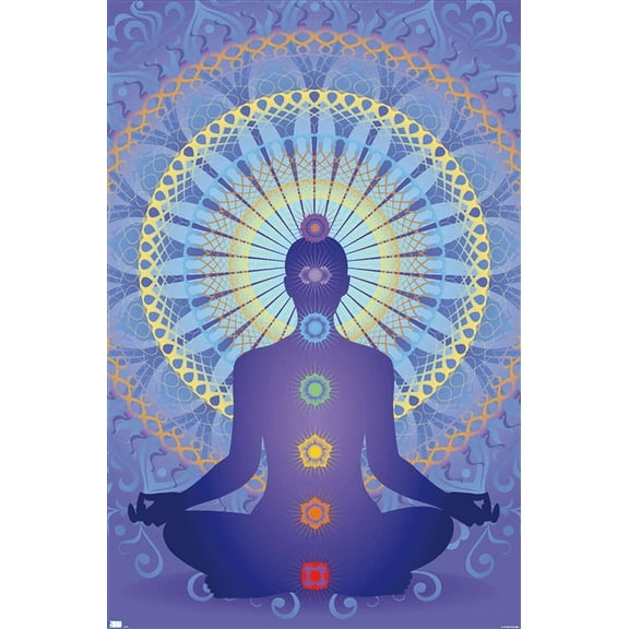 Spiritual - Chakras Wall Poster, 14.725" x 22.375"