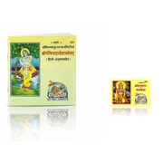 Spiritual Combination of Shri Govind Damodar Stotram Booklet Hindi Translation and Shri Hanuman Chalisa pocket size, Spritual Pendant for Women and Men